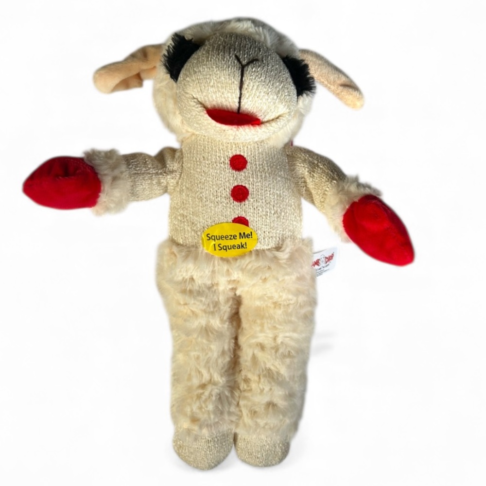 Lamb Chop L dog toy squeaky NEW